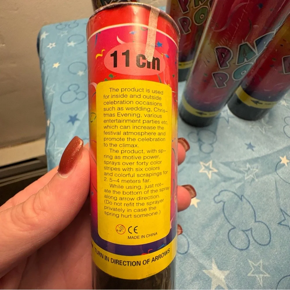 NWT Set of 7 Party Popper’s Confetti Cannons